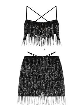 NBD LANNI SKIRT & TOP IN BLACK SZ X-SMALL - BNWT